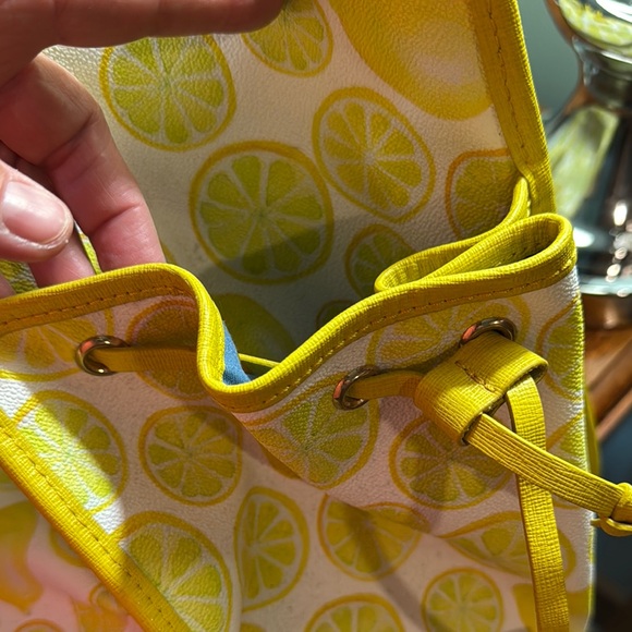 Dooney & Bourke Yellow Citrus Print Tote - Picture 3 of 4